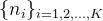 \{n_i\}_{i=1,2,...,K}