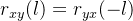 r_{xy}(l)=r_{yx}(-l)