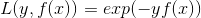 L(y,f(x)) = exp(-yf(x))