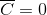 \overline{C}=0