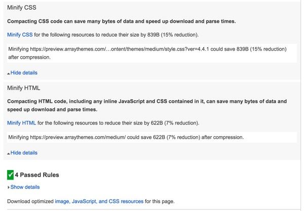 在WordPress中将Google PageSpeed优化到100_第3张图片