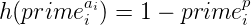 \large h(prime_i^{a_i})=1-prime_i^p