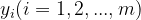 y_{i}(i=1,2,...,m)