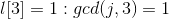 l[3]=1:gcd(j,3)=1