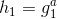 h_{1}=g_{1}^{a}