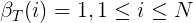 \large \beta _T(i) =1,1\leq i\leq N