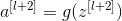 a^{[l+2]}=g(z^{[l+2]})