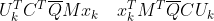 U_k^TC^T\overline{Q}Mx_k \quad x_k^TM^T\overline{Q}CU_k