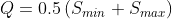 Q=0.5\left ( S_{min}+S_{max} \right )