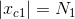 \left | x_{c1} \right | = N_1