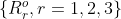 \left \{ {R_r^o, r = 1,2,3} \right \}