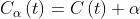 C_{\alpha }\left ( t \right ) = C\left ( t \right ) + \alpha