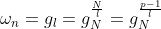 \omega _{n} = g_{l} = g^{\frac{N}{l}}_{N} = g^{\frac{p-1}{l}}_{N}