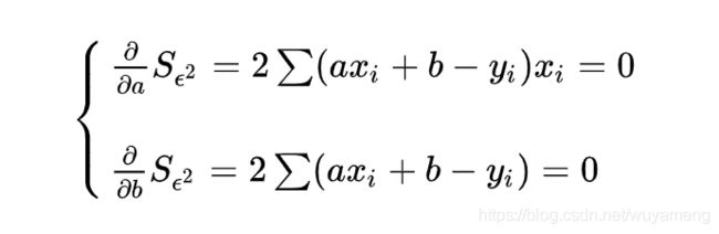 对误差的平方函数求偏导，当偏导为0的时候，即为函数最小值点