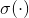 $\sigma ( \cdot )$