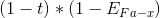 (1-t)*(1-E_{Fa-x})