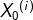 {X_{0}}^{(i)}