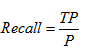 图 9. 召回率计算公式