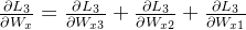 \frac{\partial L_{3}}{\partial W_{x}}=\frac{\partial L_{3}}{\partial W_{x3}}+\frac{\partial L_{3}}{\partial W_{x2}}+\frac{\partial L_{3}}{\partial W_{x1}}