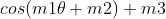 cos(m1\theta +m2)+m3