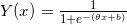 Y(x)=\frac{1}{1+e^{-(\theta x+b)}}