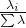 \frac{\lambda_i}{\sum \lambda}