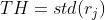 TH=std(r_{j})