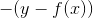 -(y-f(x))