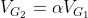 V_{G_{2}}=\alpha V_{G_{1}}