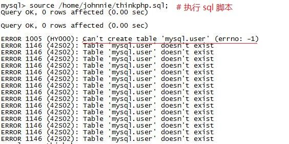 mysql-thinkphp5