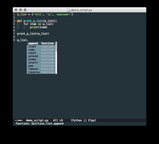 emacs elpy basic