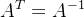 A^{T}=A^{-1}