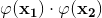 \varphi (\mathbf{x_1})\cdot \varphi (\mathbf{x_2})