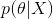 p(\theta|X)