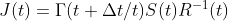 J(t)=\Gamma (t+\Delta t/t)S(t)R^{-1}(t)