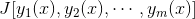 J[y_1(x),y_2(x),\cdots,y_m(x)]