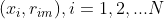 (x_{i}, r_{im}), i = 1, 2, ... N