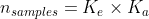 n_{samples}=K_{e}\times K_{a}