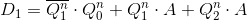 D_{1}=\overline{Q_{1}^{n}}\cdot Q_{0}^{n}+Q_{1}^{n}\cdot A+Q_{2}^{n}\cdot A