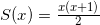 S(x)= \frac{x(x+1)}{2}