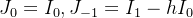 J_0=I_0,J_{-1}=I_1-hI_0