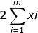 2\sum_{i=1}^{m}xi