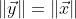 \left \| \vec{y} \right \|=\left \| \vec{x} \right \|