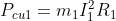 P_{cu1}=m_1I_1^2R_1