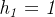 \mathit{h_{1}=1}