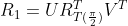 R_1=UR^T_{T(\frac{\pi}{2})}V^T