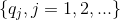 \left \{ q_{j},j=1,2,... \right \}