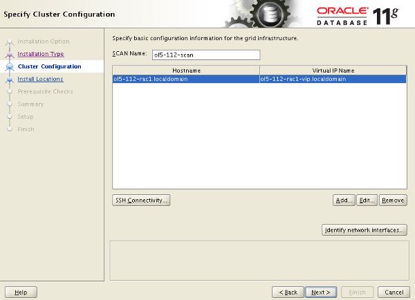 Grid - Specify Cluster Configuration