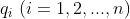 q_i\ (i=1,2,...,n)