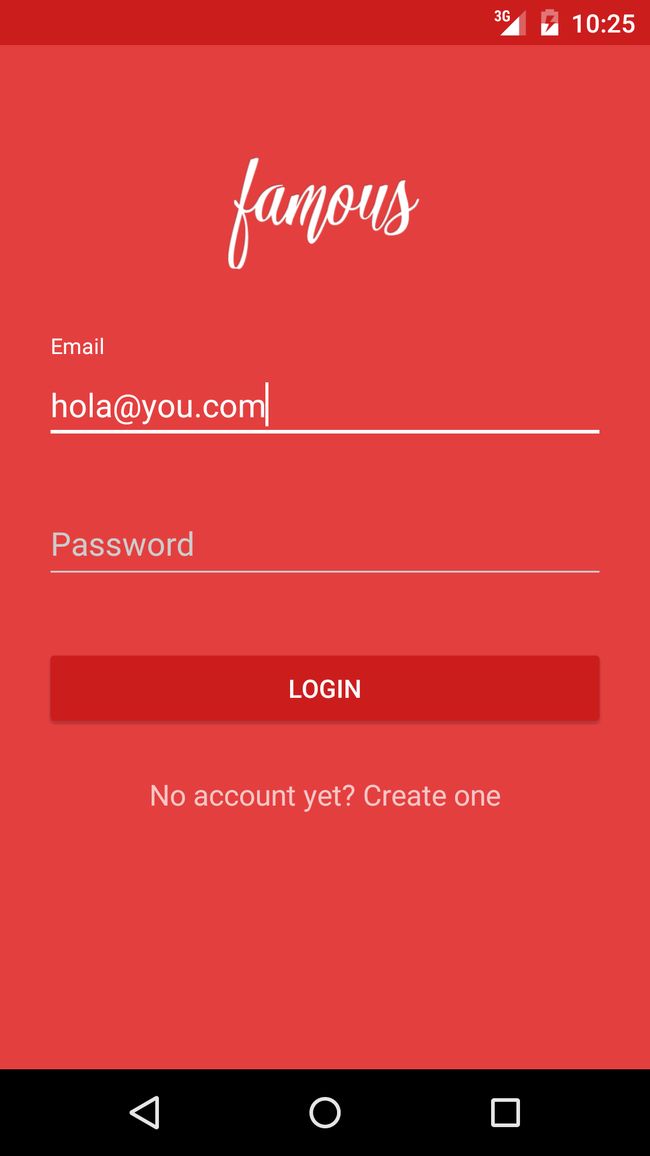 Login Screen